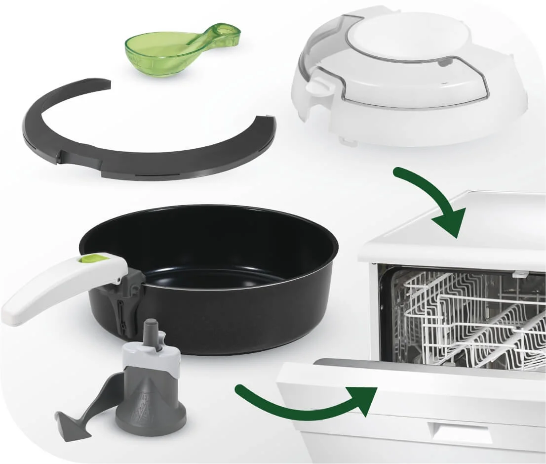 قطعات قابلشستشو در سرخ کن یک قاشق روغن تفال Tefal FZ7000