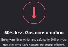 مصرف کم بخاری گازی برقی ژاپنی  