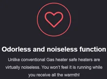 عملکرد بی بو وبی صدا در بخاری گازی برقی ژاپنی  