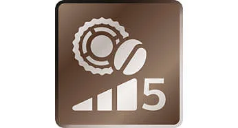 قابلیت تنظیم آسیاب اسپرسوساز هوشمند فلیپس PHILIPS HD8831