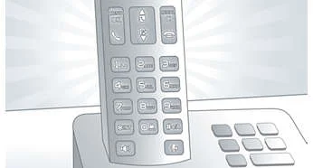 پس زمینه نورانی در تلفن بی سیم  فلیپس PHILIPS