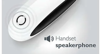 بلندگو در تلفن بی سیم فلیپس Philips M555