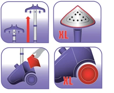 قابلیت تنظیم میله اتو بخار ایستاده تفال IT6540