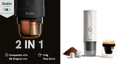 اسپرسوساز شارژی دو کاره 