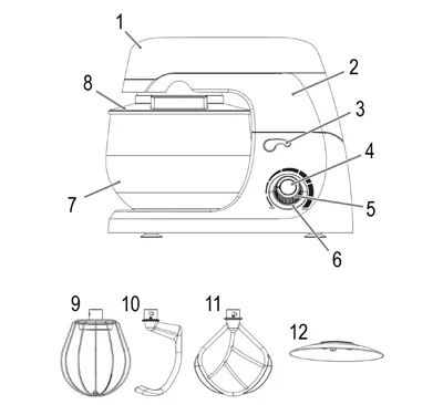 خرید همزن کاسه دار بزرگ