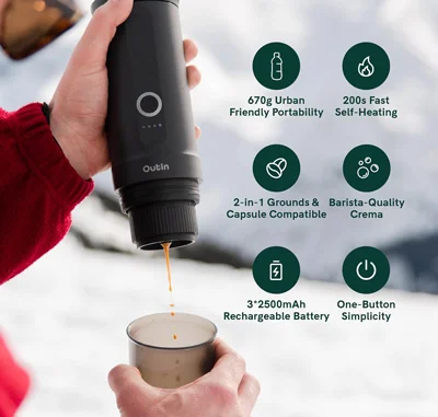 اسپرسوساز شارژی اوتین آمریکا