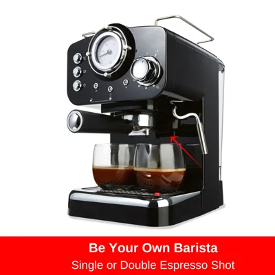 تهیه دو فنجان اسپرسو