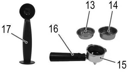 متعلقات اسپرسوساز پروفی کوک  PROFI COOK 