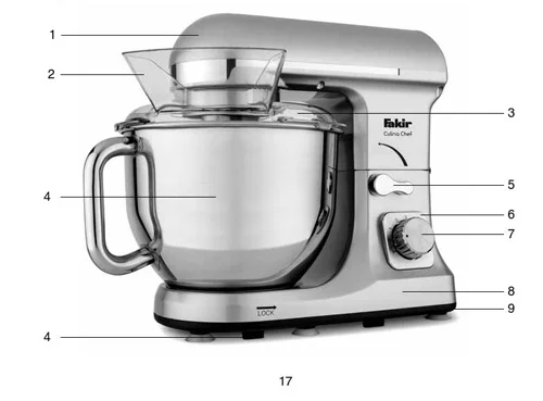 همزن کاسه دار صنعتی 