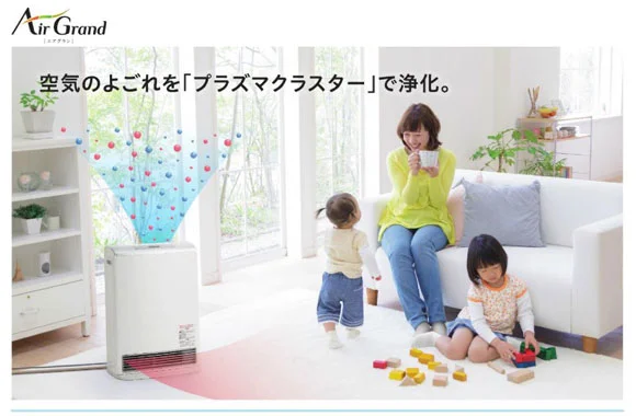 تصفیه هوا و یون سازی در بخاری گازی برقی ژاپنی  