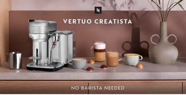 نسپرسوساز ورتو کریسیتا سیج   Nespresso Vertuo Creatista Sage