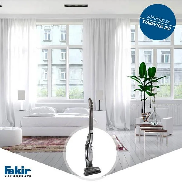 جارو شارژی 25.2 ولت فکیر آلمان FAKIR