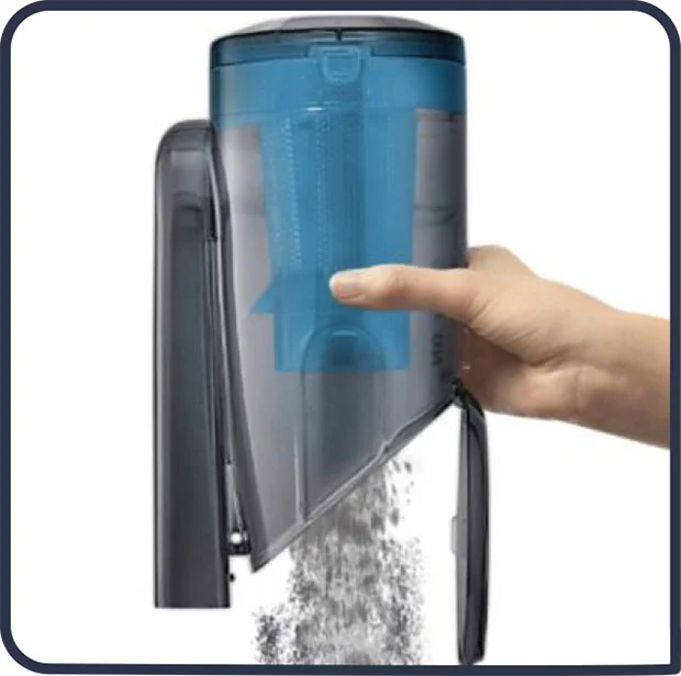 مخزن قابل شستشو در جارو شارژی تفال 18 ولت Tefa