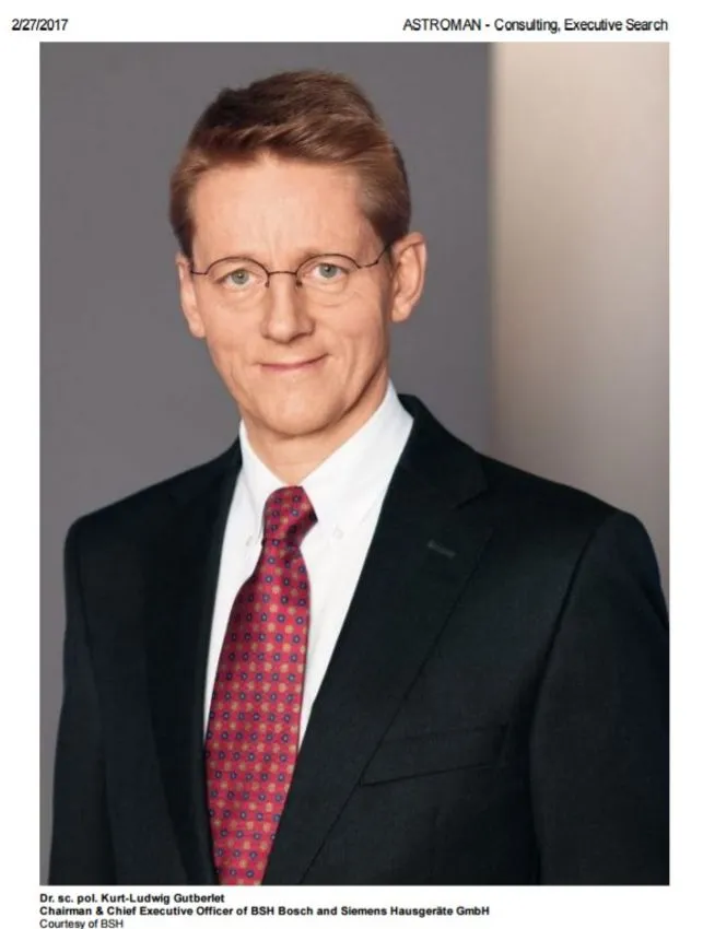 رئیس گروه شرکت  BSH