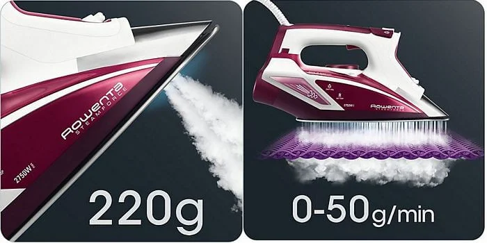 بخار 220 گرم اتو هوشمند رونتا آلمان Rowenta