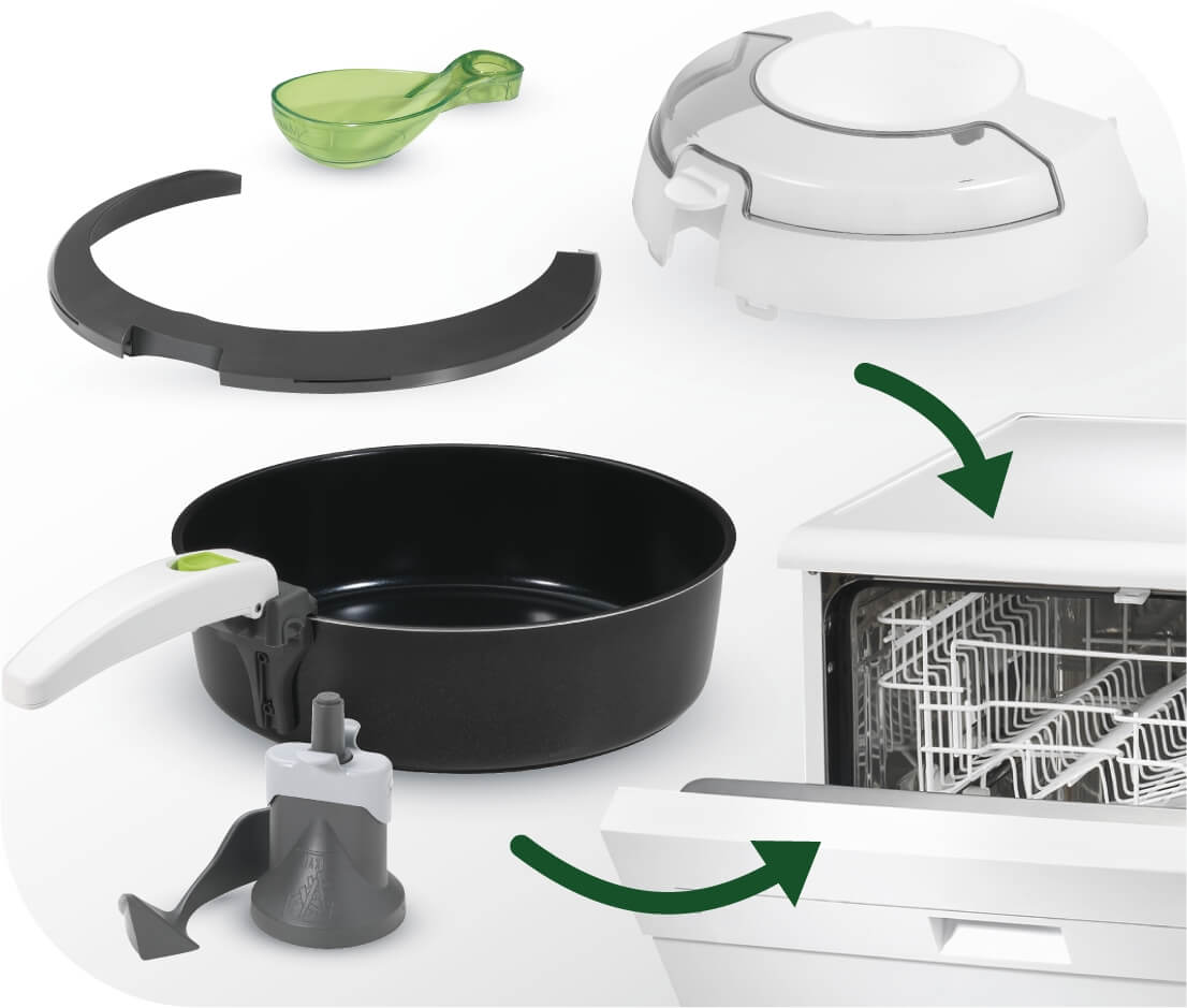 قطعات قابلشستشو در سرخ کن یک قاشق روغن تفال Tefal FZ7000