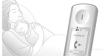 حالت سایلنت در تلفن بی سیم  فلیپس PHILIPS